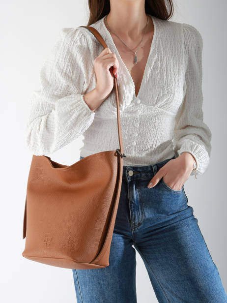 Schoudertas Rugzak M Cavalier Leder Etrier Beige cavalier ECLR126M ander zicht 1