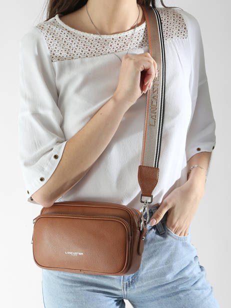 Cross Body Tas Milano Ana Leder Lancaster Bruin milano ana 62 ander zicht 1