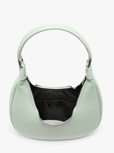 Schoudertas Caviar Leder Milano Groen caviar CA24121 ander zicht 3