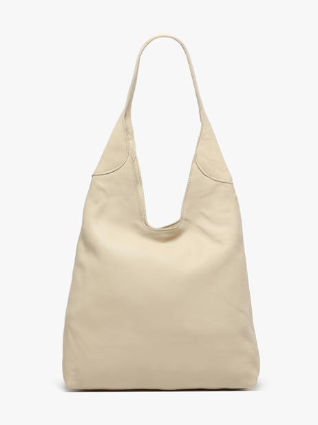 Schoudertas Cow Leder Basilic pepper Beige cow BCOW2M ander zicht 4