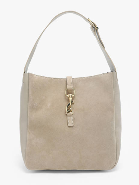 Schoudertas Velvet Caviar Leder Milano Beige velvet caviar VC24118
