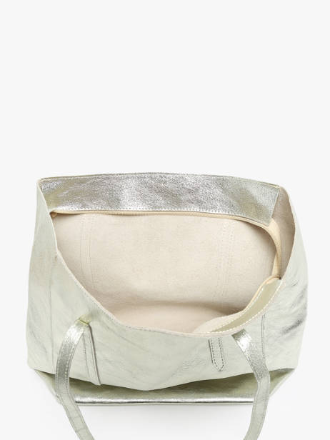 Schoudertas A4 Formaat Nine Leder Milano Zilver nine NI24111 ander zicht 3