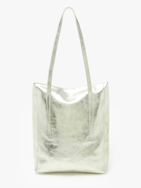 Schoudertas A4 Formaat Nine Leder Milano Zilver nine NI24111 ander zicht 4