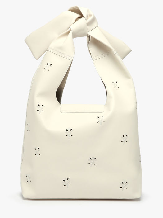 Longchamp Le pliage broderie anglaise Schoudertas Beige