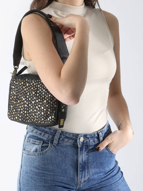 Cross Body Tas Heritage Leder Biba Zwart heritage LOS1L ander zicht 1