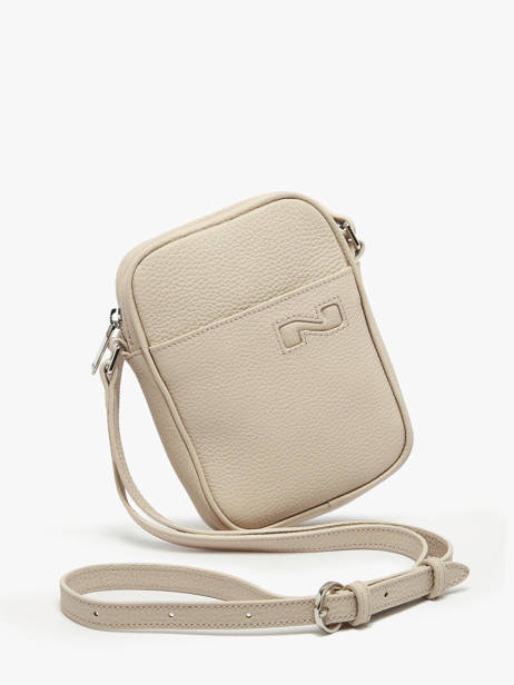 Cross Body Tas N City Leder Nathan baume Beige n city 5 ander zicht 2