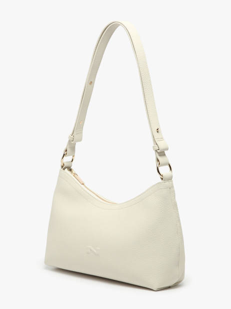 Schoudertas Victoria Leder Nathan baume Beige victoria 91 ander zicht 2