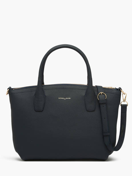 Handtas Tiny Leder Nathan baume Blauw victoria 88 ander zicht 4