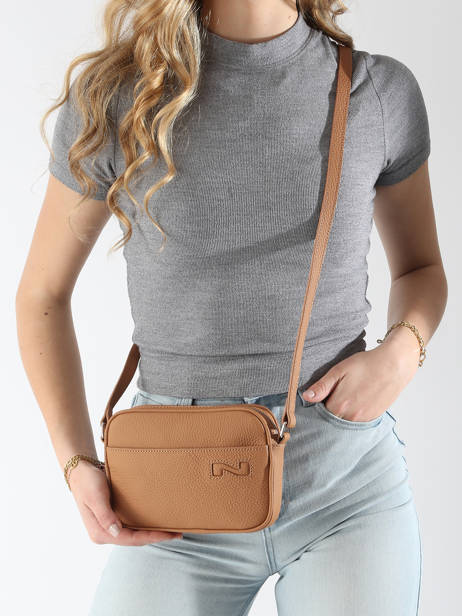 Cross Body Tas N City Ghent Leder Nathan baume Bruin n city 6 ander zicht 1