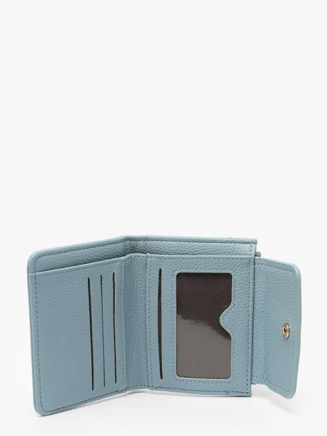 Portemonnee Met Kaarthouder Miniprix Blauw grained 78COK865 ander zicht 1