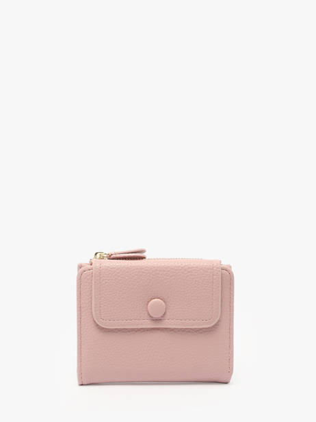 Portemonnee Met Kaarthouder Miniprix Roze grained 78COK865