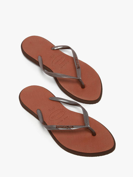 Teenslippers Havaianas Bruin women 4149584F ander zicht 2