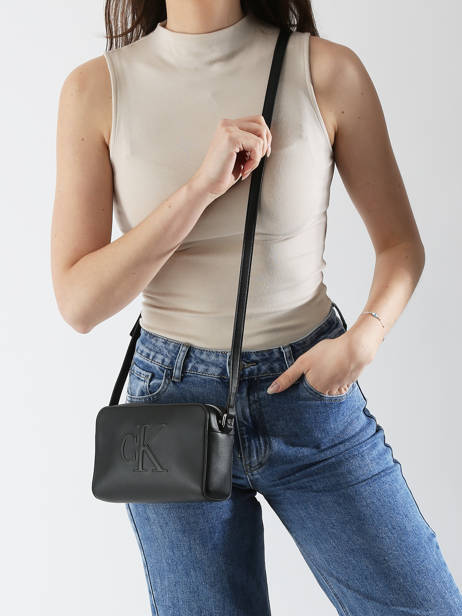 Cross Body Tas Sculpted Calvin klein jeans Zwart sculpted 4K3036G ander zicht 1