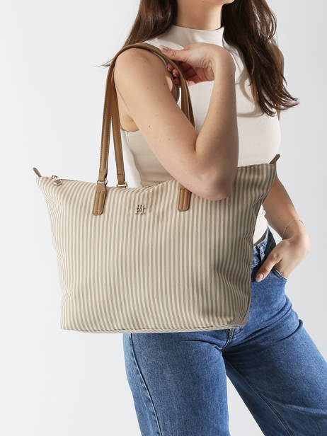 Cross Body Tas Poppy Summer Gerecycleerd Polyester Tommy hilfiger Beige poppy summer AW17203 ander zicht 1