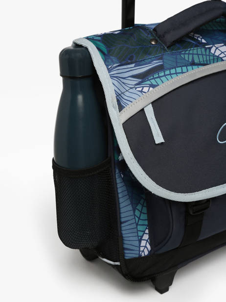 Boekentas Op Wieltjes Kind 2 Compartimenten Cameleon Blauw actual CR38 ander zicht 6