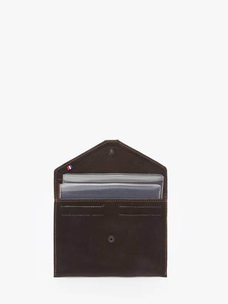 Paspoorthouder Oil Leder Etrier Bruin oil EOIL054 ander zicht 1