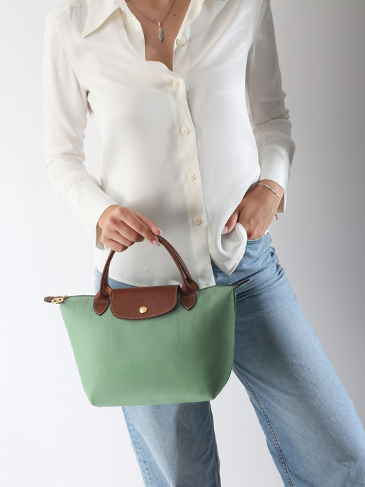 Longchamp Le pliage original Handtas Groen