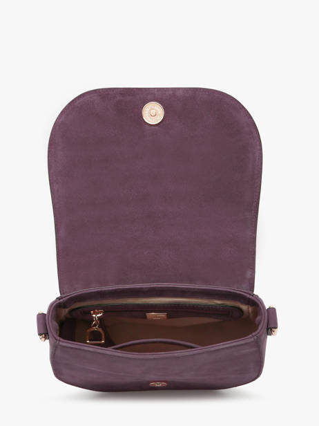 Cross Body Tas S Lasso Leder Etrier Violet lasso ELAS152S ander zicht 3