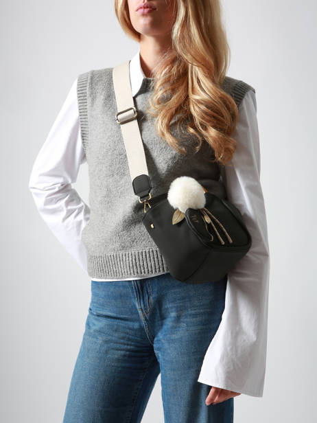 Cross Body Tas S Crocus Woomen Zwart crocus WCRO33 ander zicht 1