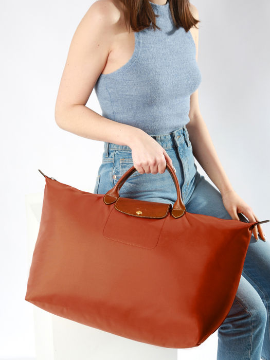 Longchamp Le pliage original Reistassen Oranje