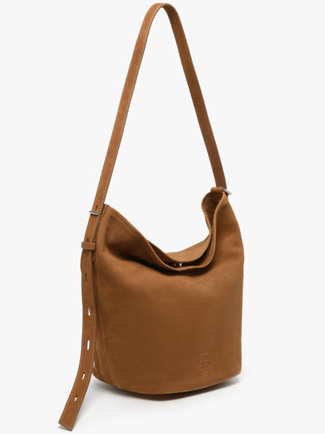 Schouder Tas Rugzak M Cavalier Nubuck Leder Etrier Beige cavalier nubuck ECAN126M ander zicht 4