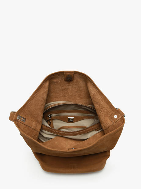 Schouder Tas Rugzak M Cavalier Nubuck Leder Etrier Beige cavalier nubuck ECAN126M ander zicht 6