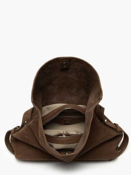Cross Body Tas Cavalier Nubuck Leder Etrier Bruin cavalier nubuck ECAN135M ander zicht 2