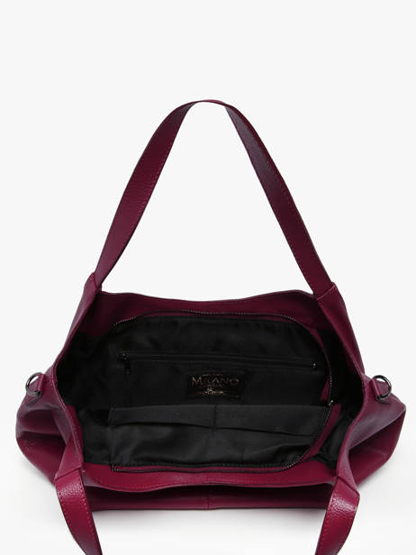Schoudertas Caviar Leder Milano Violet caviar CA25061 ander zicht 3
