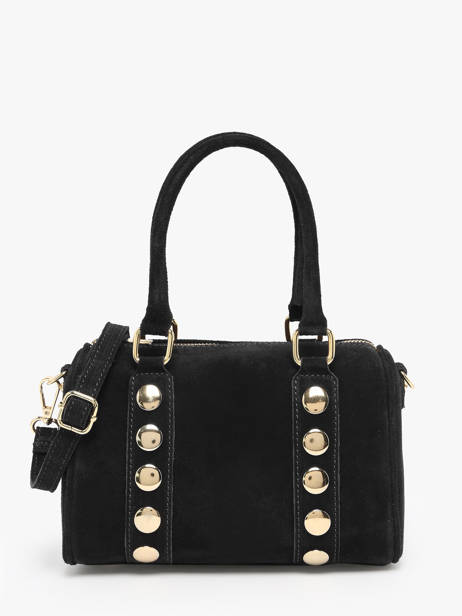 Handtassen Velvet Leder Milano Zwart velvet VE25066