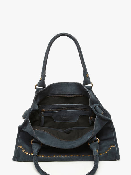 Handtassen Houston Leder Basilic pepper Blauw houston BHOU22 ander zicht 2