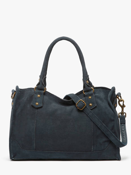 Handtassen Houston Leder Basilic pepper Blauw houston BHOU22 ander zicht 3