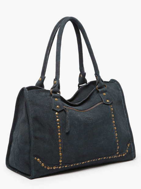 Handtassen Houston Leder Basilic pepper Blauw houston BHOU31 ander zicht 1