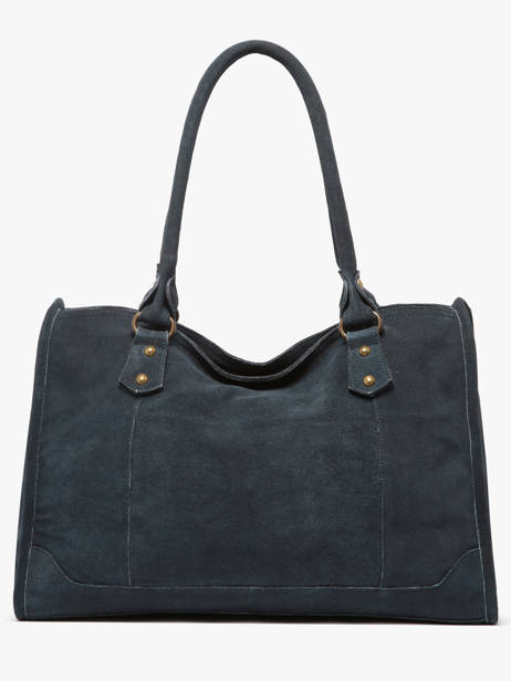 Handtassen Houston Leder Basilic pepper Blauw houston BHOU31 ander zicht 3