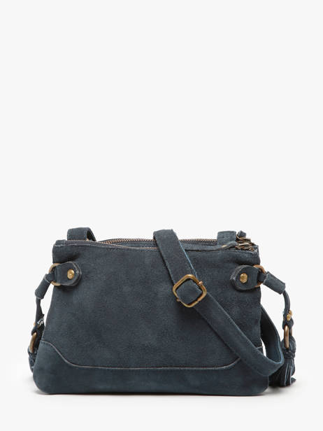 Cross Body Tas Houston Leder Basilic pepper Blauw houston BHOU82 ander zicht 4