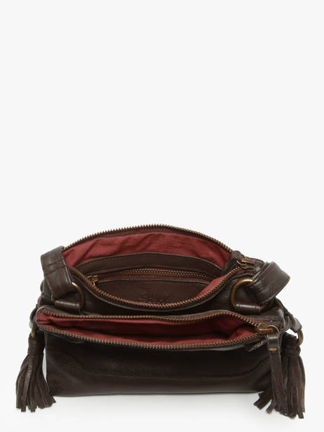 Cross Body Tas Cow Leder Basilic pepper Bruin cow BCOW82 ander zicht 3
