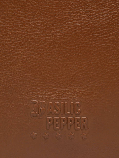 Schoudertas Cow A4 Leder Basilic pepper Bruin cow BCOW85 ander zicht 5