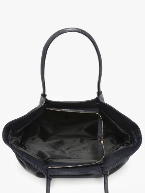 Schoudertas Caviar Leder Milano Blauw caviar CA25062 ander zicht 3