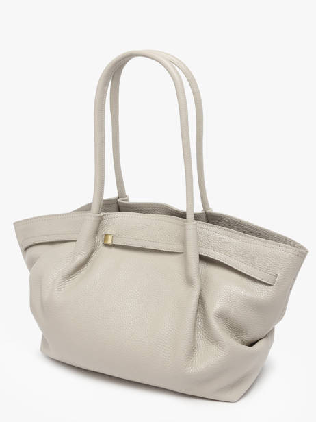 Schoudertas Caviar Leder Milano Beige caviar CA25062 ander zicht 1