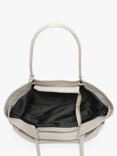 Schoudertas Caviar Leder Milano Beige caviar CA25062 ander zicht 2