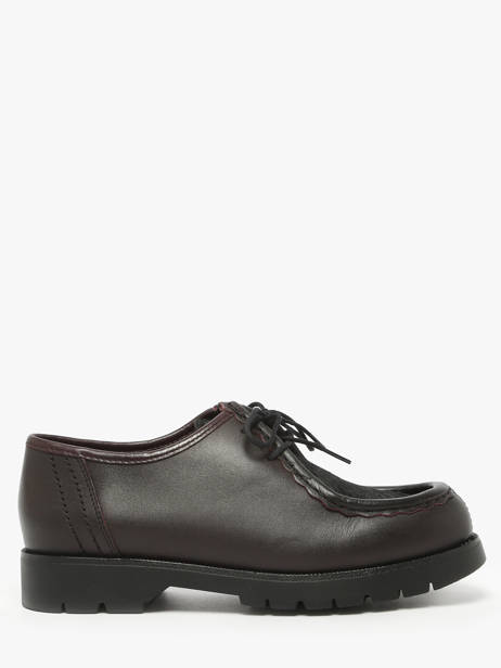 Derby Veterschoenen Uit Leder Kleman Rood women PADRINI