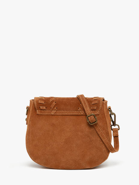 Cross Body Tas Velvet Leder Milano Bruin velvet VE25062 ander zicht 4