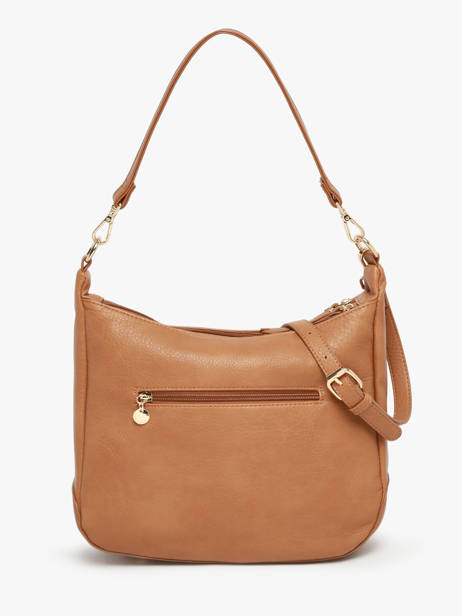 Schoudertas Zip Lulu castagnette Bruin zip ZAHED ander zicht 3
