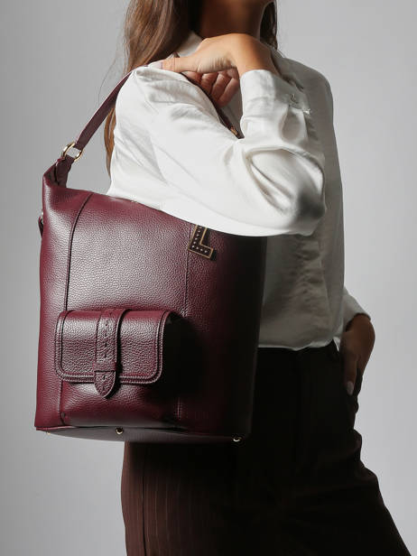 Schoudertas Premier Flirt Leder Lancel Violet premier flirt A13789 ander zicht 1