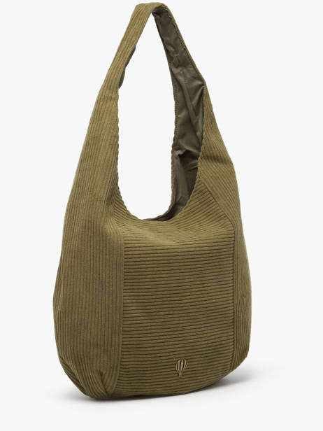 Schoudertas Velours Le voyage en panier Groen velours AHP243 ander zicht 2