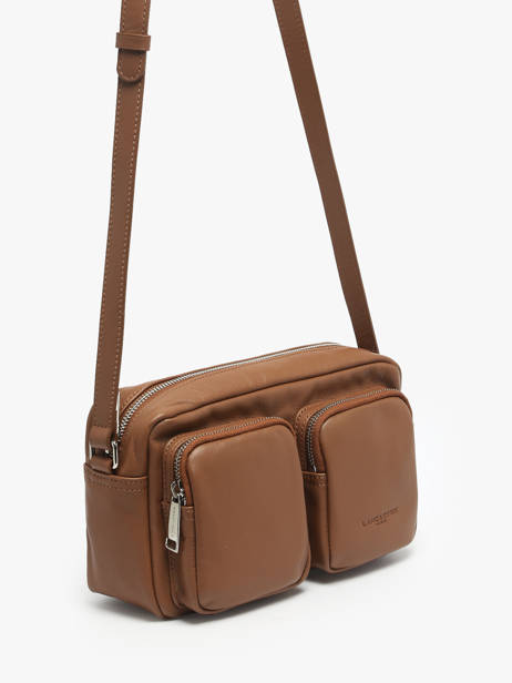 Cross Body Tas Soft Caramella Leder Lancaster Beige soft caramella 6 ander zicht 2