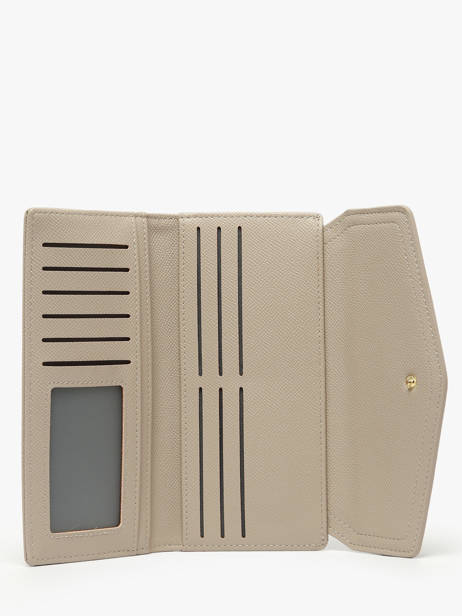Portefeuille Saffiano David jones Beige saffiano P164 ander zicht 1