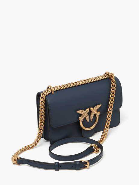 Cross Body Tas Love Bag Icon Leder Pinko Blauw love bag icon A0F1 ander zicht 2