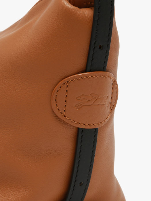 Longchamp Besace longchamp cuir Schoudertas Bruin