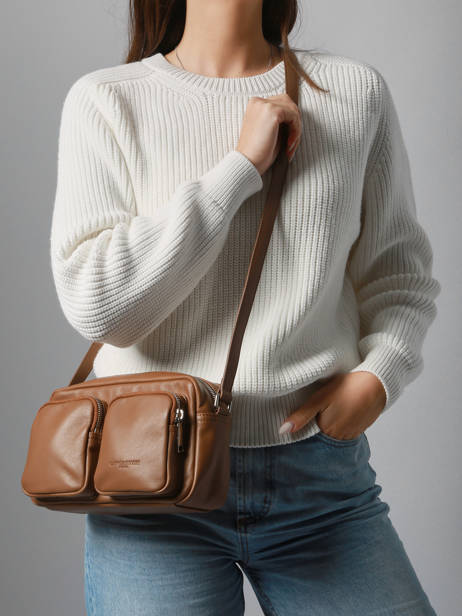 Cross Body Tas Soft Caramella Leder Lancaster Beige soft caramella 6 ander zicht 1