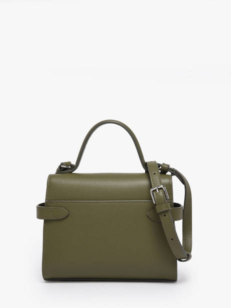 Cross Body Tas S Emily Grainé Leder Le tanneur Groen emily TEMI1006 ander zicht 4